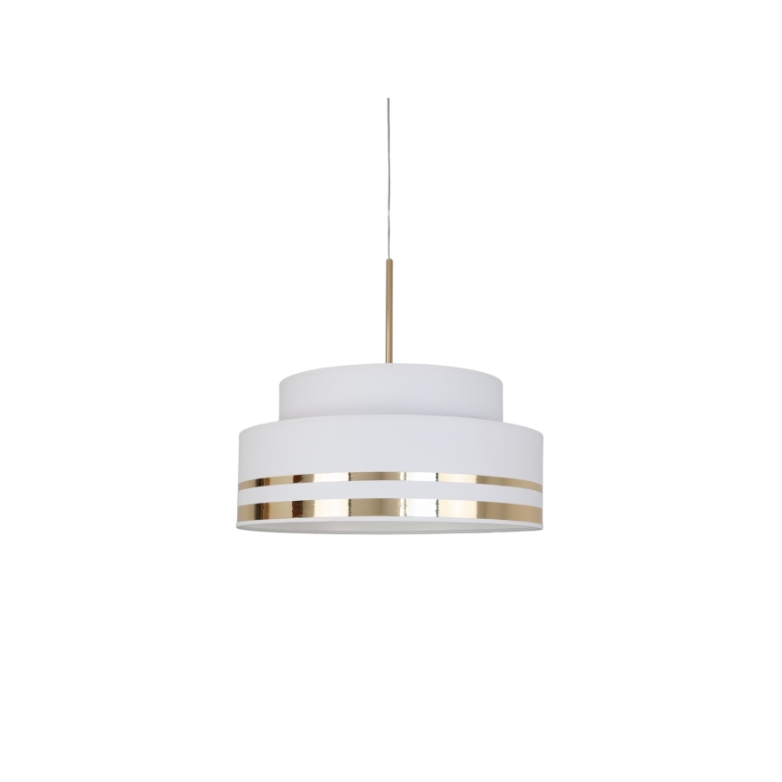 Lühter TAMI 1xE27/60W/230V d. 40 cm kreemikas/kuldne