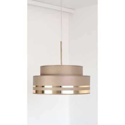 Lühter TAMI 1xE27/60W/230V d. 40 cm pruun/kuldne