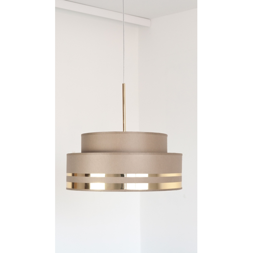Lühter TAMI 1xE27/60W/230V d. 40 cm pruun/kuldne