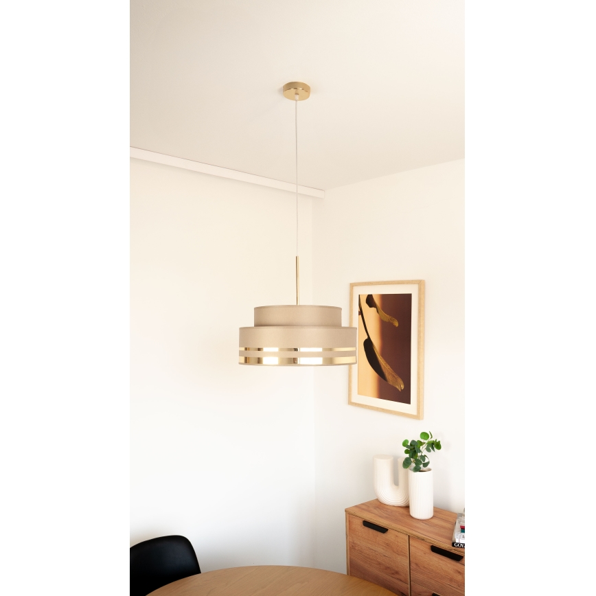 Lühter TAMI 1xE27/60W/230V pruun/kuldne