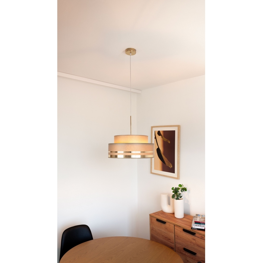 Lühter TAMI 1xE27/60W/230V pruun/kuldne