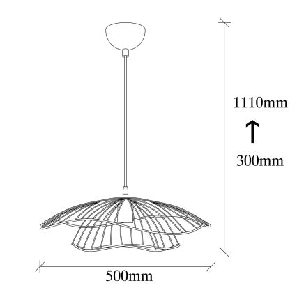 Lühter TEL 1xE27/40W/230V