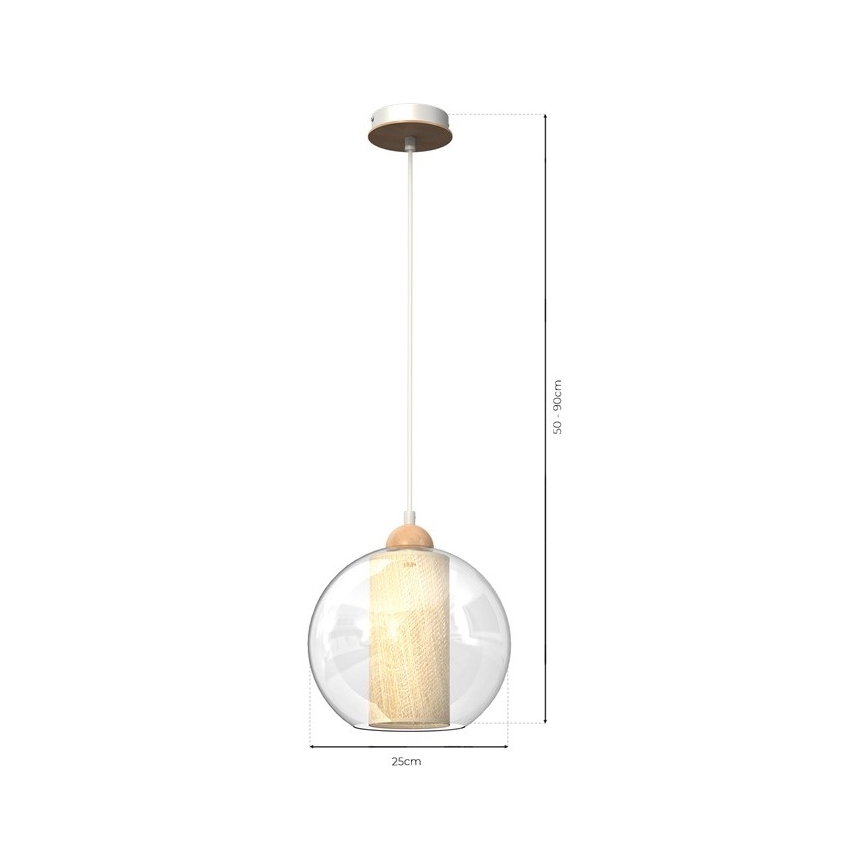 Lühter TELA 1xE27/60W/230V d. 25 cm