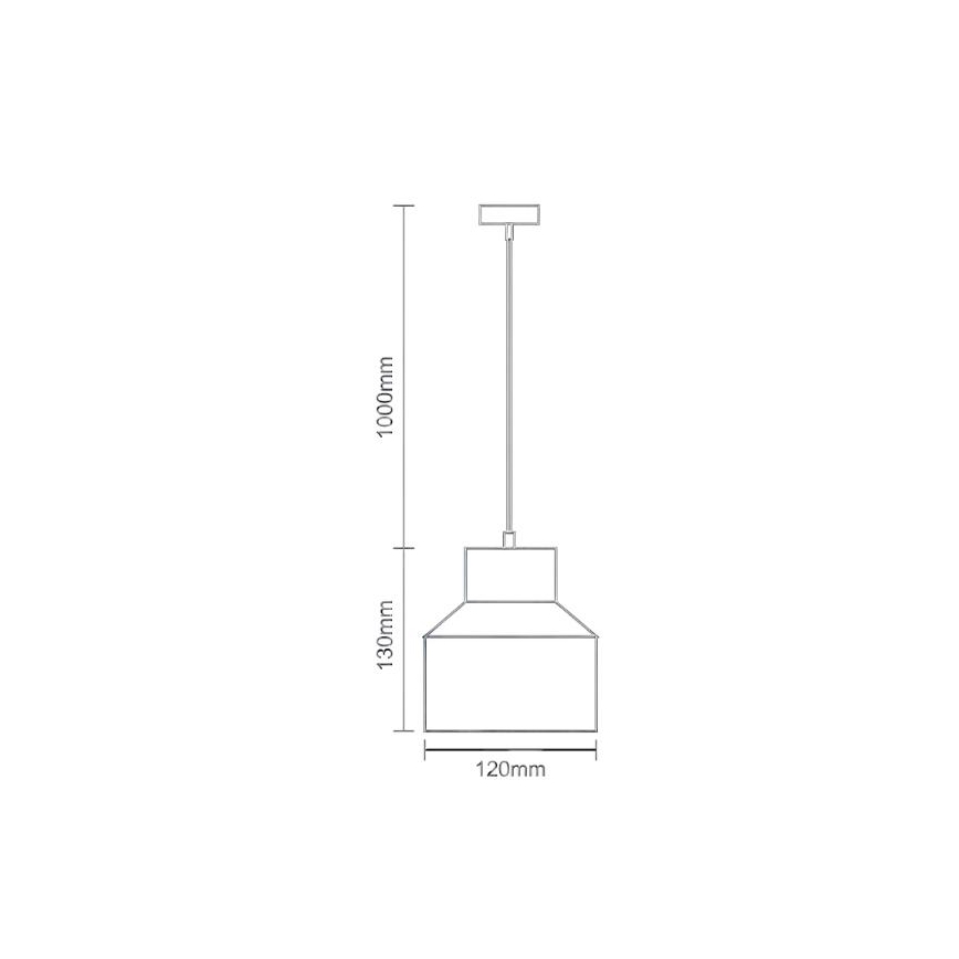 Lühter TERRAZZO 1xE27/60W/230V d. 12 cm kreemikas