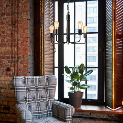 Lühter TIFFANY 5xE27/60W/230V must