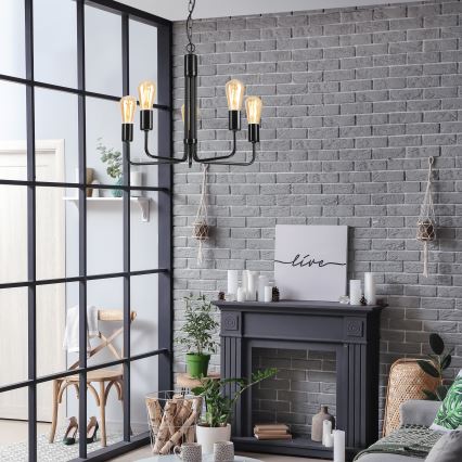 Lühter TIFFANY 5xE27/60W/230V must