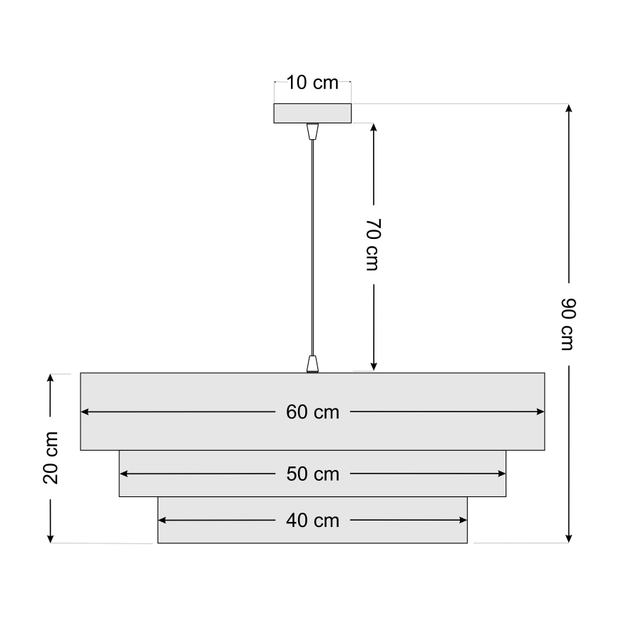 Lühter TRINITI 1xE27/60W/230V sinine/kuldne