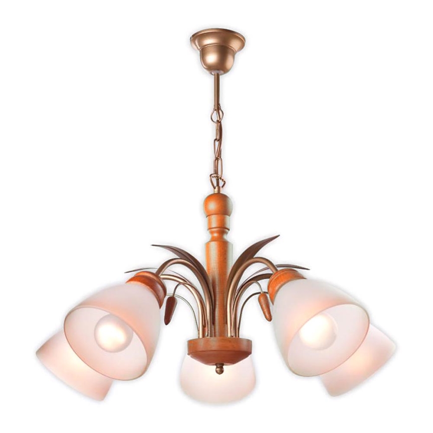 Lühter TULIPAN 5xE27/60W/230V pöök