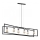 Lühter TUNJA 6xE27/60W/230V must/läikiv kroom