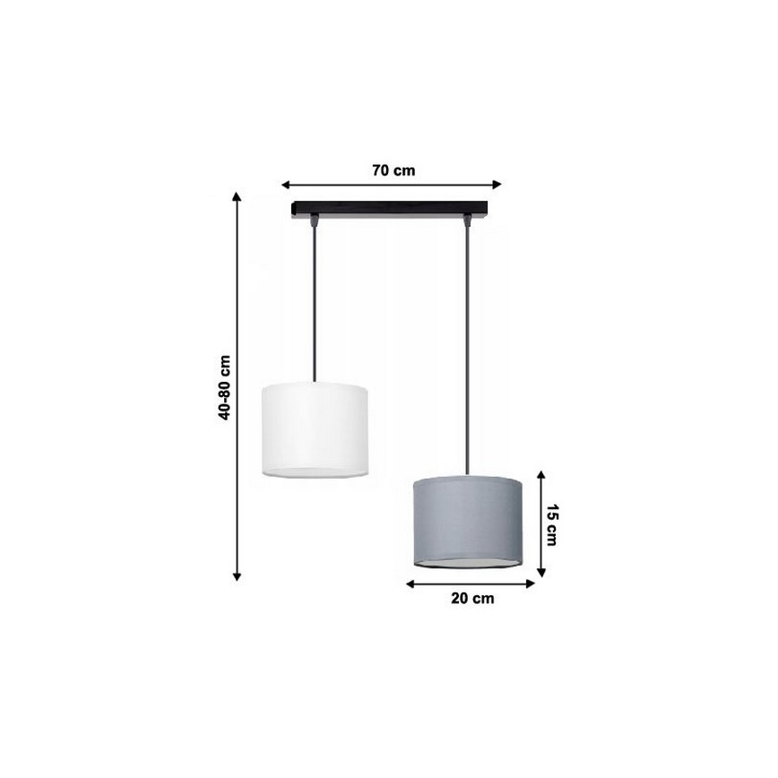 Lühter TUZ 2xE27/60W/230V