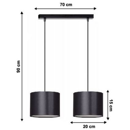 Lühter TUZ 2xE27/60W/230V