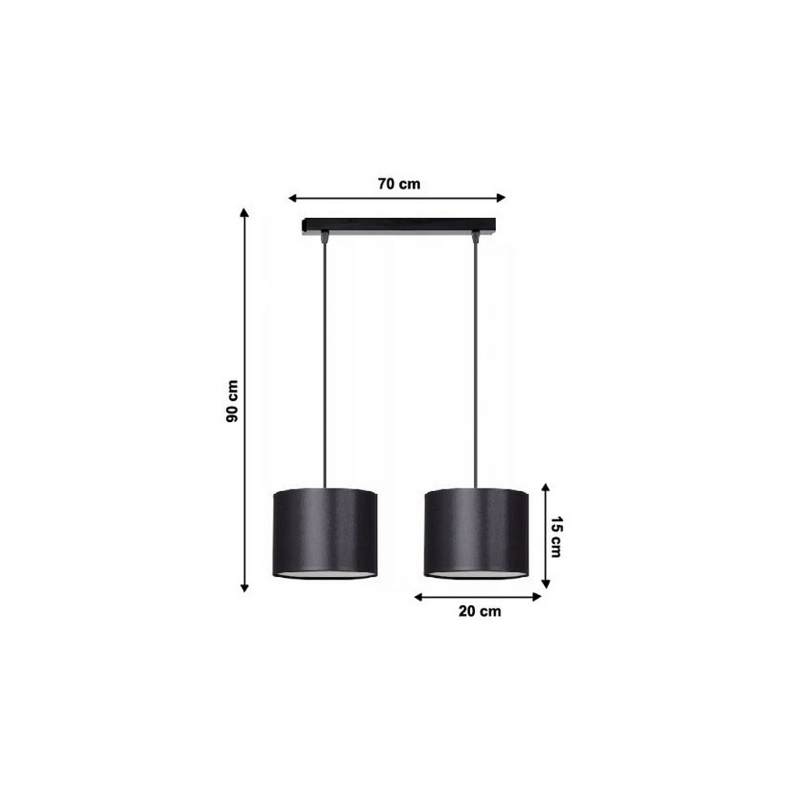 Lühter TUZ 2xE27/60W/230V