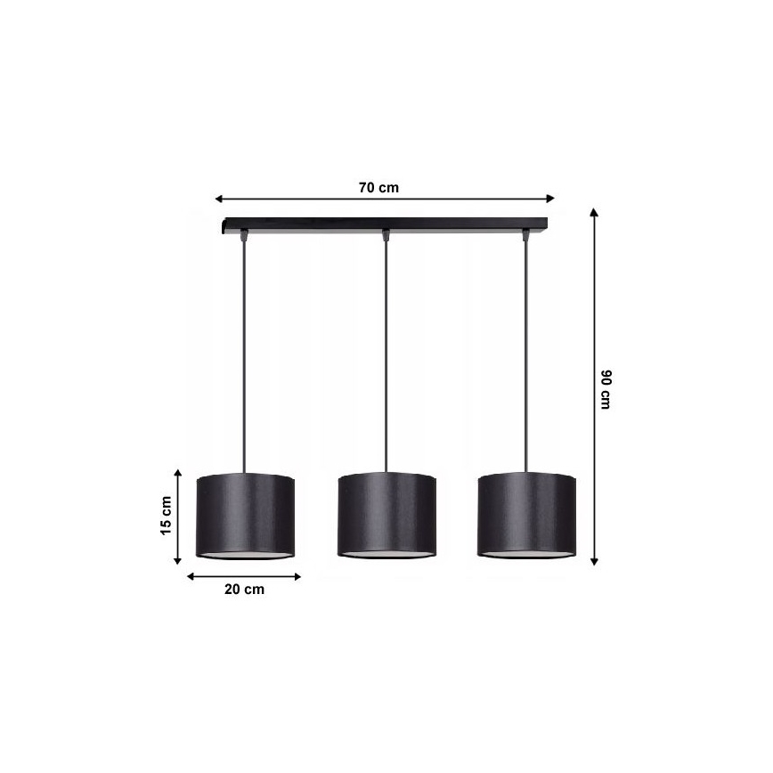 Lühter TUZ 3xE27/60W/230V