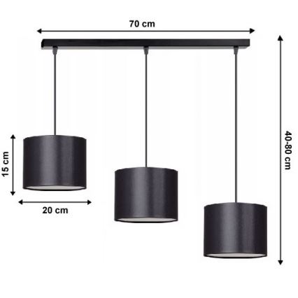 Lühter TUZ 3xE27/60W/230V