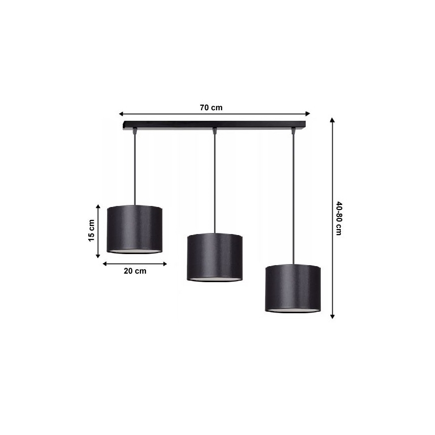 Lühter TUZ 3xE27/60W/230V