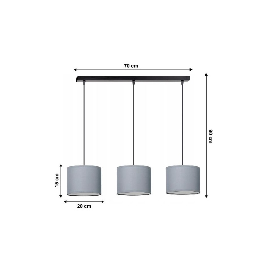 Lühter TUZ 3xE27/60W/230V