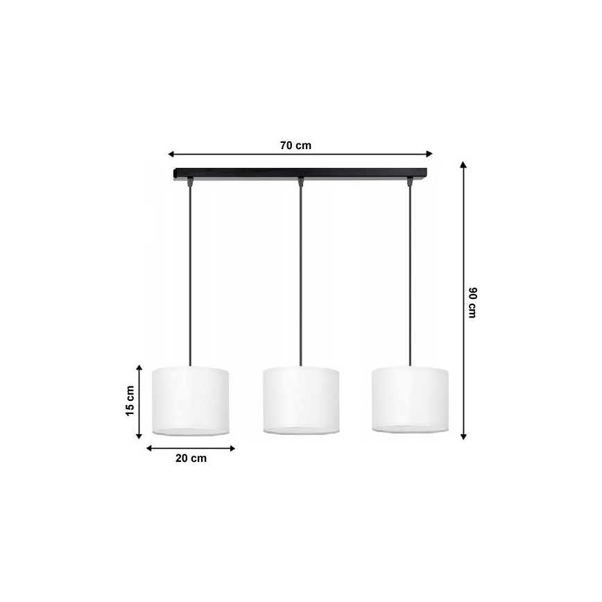Lühter TUZ 3xE27/60W/230V
