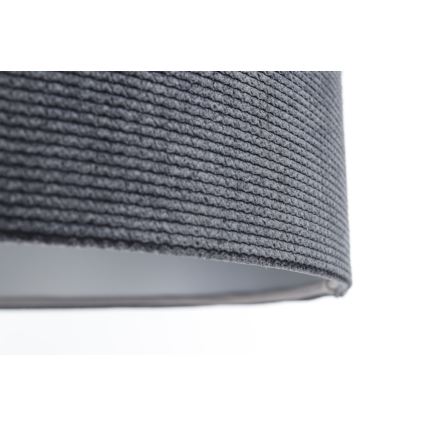 Lühter TWIST 1xE27/60W/230V must/hall/hõbedane