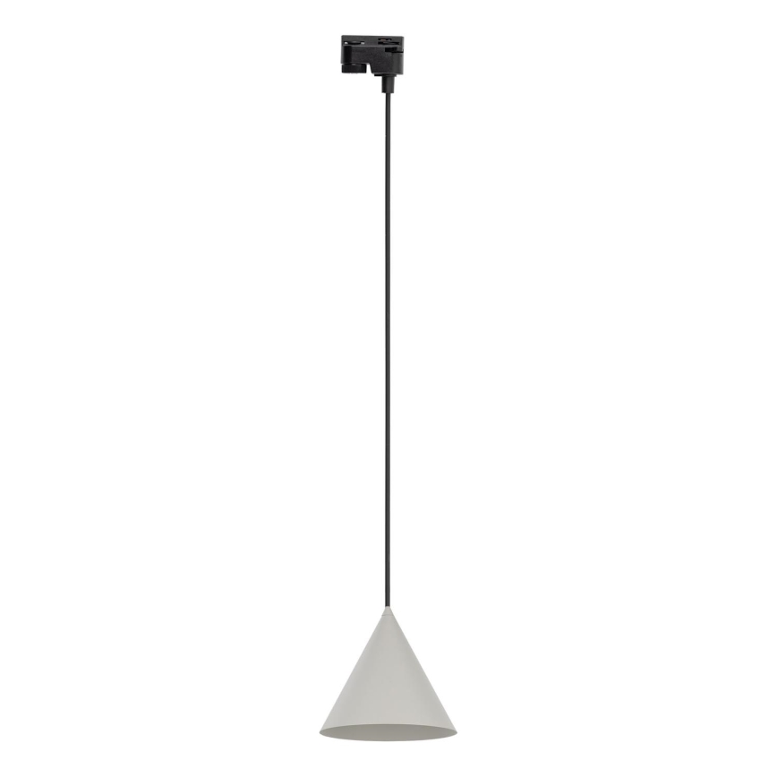 Lühter ühefaasilise rööbassüsteemi jaoks CONO 1xE27/15W/230V must/hall