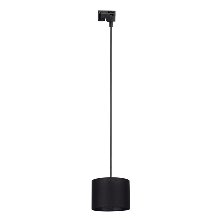 Lühter ühefaasilise rööbassüsteemi jaoks TRACER 1xE27/15W/230V d. 20 cm must