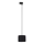 Lühter ühefaasilise rööbassüsteemi jaoks TRACER 1xE27/15W/230V d. 20 cm must