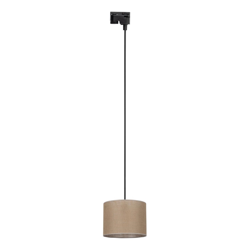 Lühter ühefaasilise rööbassüsteemi jaoks TRACER 1xE27/15W/230V d. 20 cm must/pruun