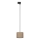 Lühter ühefaasilise rööbassüsteemi jaoks TRACER 1xE27/15W/230V d. 20 cm must/pruun