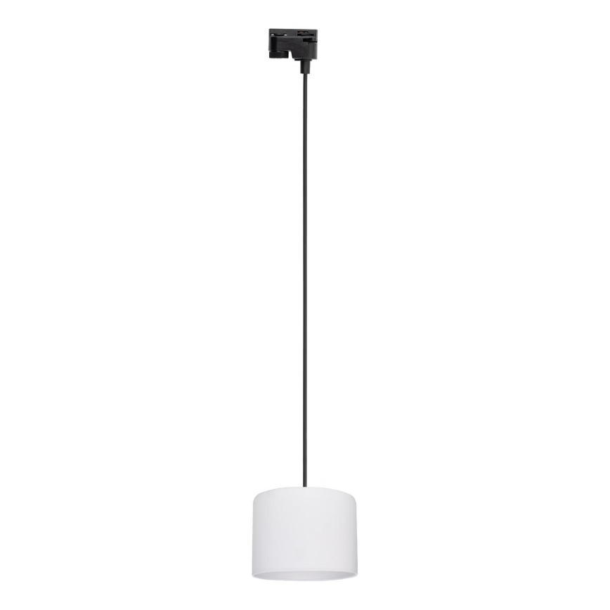 Lühter ühefaasilise rööbassüsteemi jaoks TRACER 1xE27/15W/230V d. 20 cm must/valge