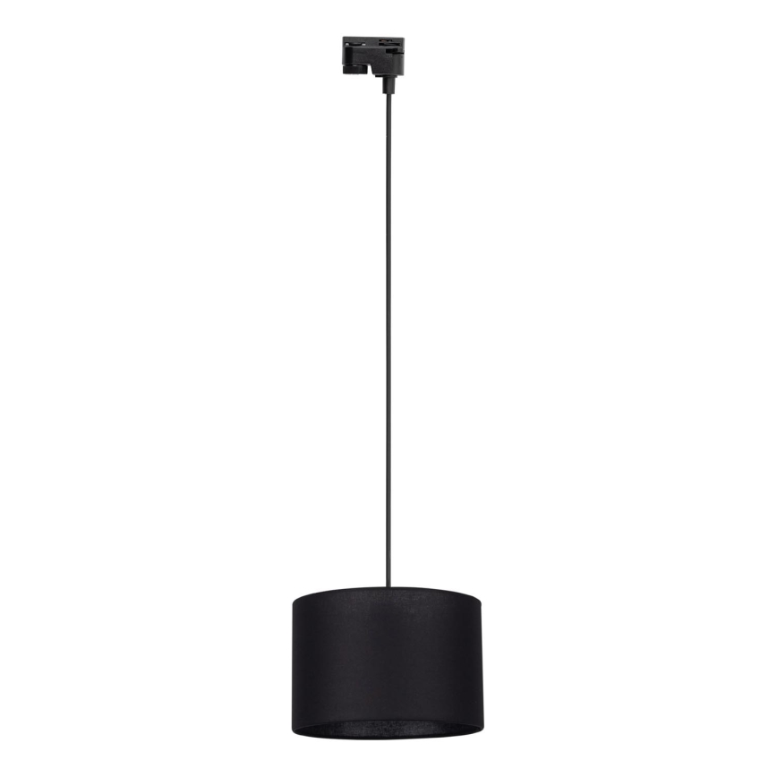Lühter ühefaasilise rööbassüsteemi jaoks TRACER 1xE27/15W/230V d. 30 cm must