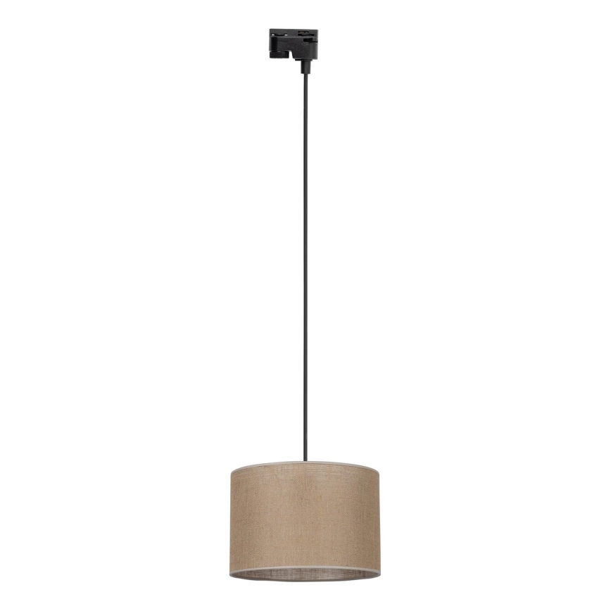 Lühter ühefaasilise rööbassüsteemi jaoks TRACER 1xE27/15W/230V d. 30 cm must/pruun
