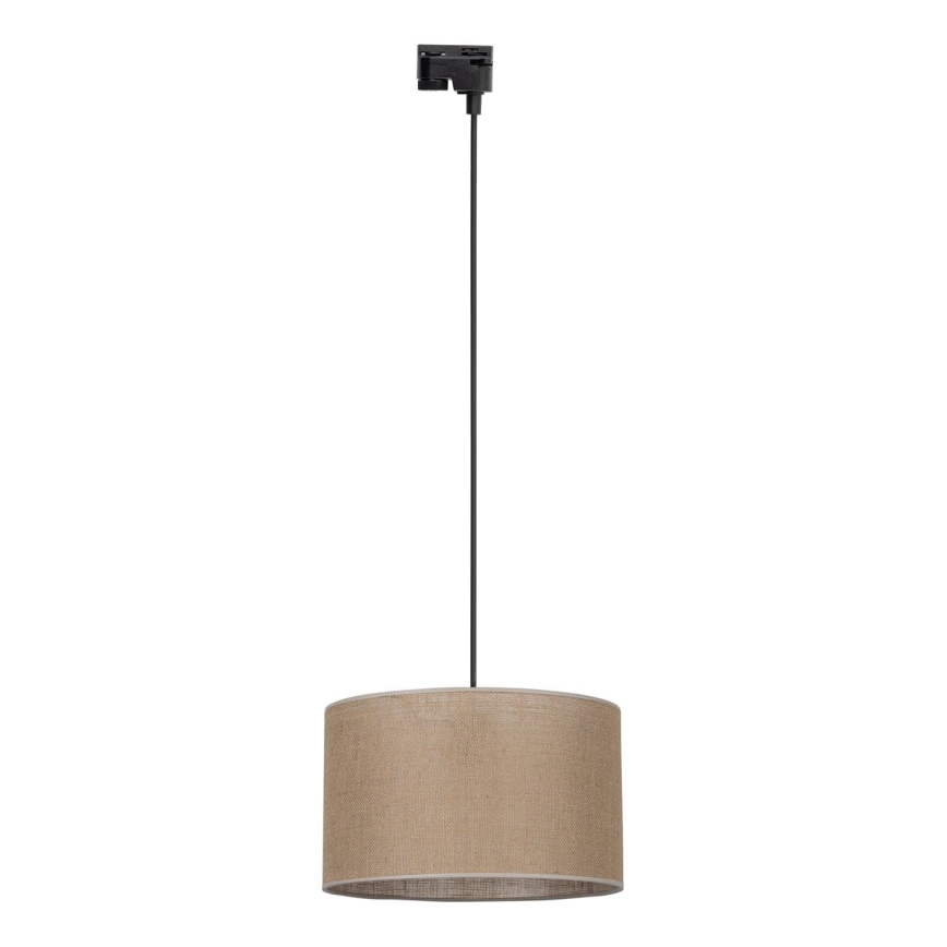 Lühter ühefaasilise rööbassüsteemi jaoks TRACER 1xE27/15W/230V d. 38 cm must/pruun
