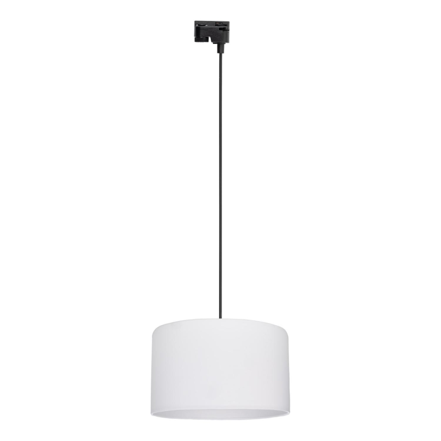 Lühter ühefaasilise rööbassüsteemi jaoks TRACER 1xE27/15W/230V d. 38 cm must/valge