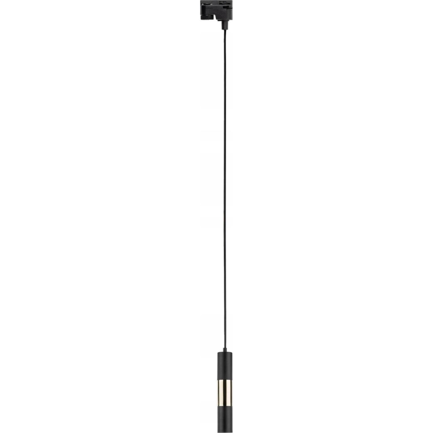 Lühter ühefaasilise rööbassüsteemi jaoks TRACER 1xGU10/10W/230V must/kuldne