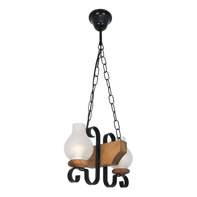 Lühter VELA 2xE14/40W/230V pöök - FSC sertifitseeritud