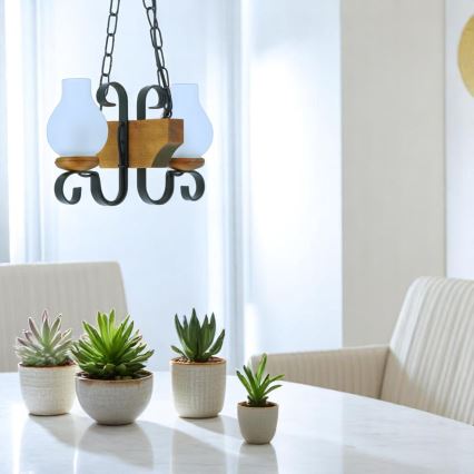 Lühter VELA 2xE14/40W/230V pöök - FSC sertifitseeritud