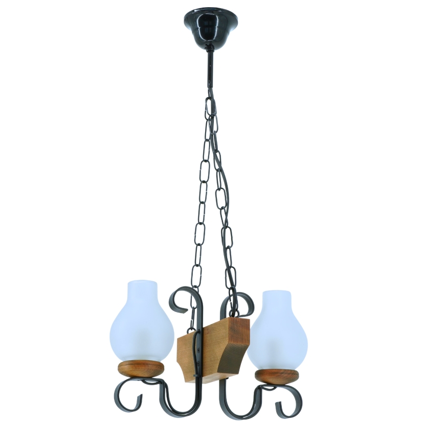 Lühter VELA 2xE14/40W/230V pöök - FSC sertifitseeritud