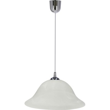 Lühter VERA 1xE27/60W/230V läikiv kroom/valge