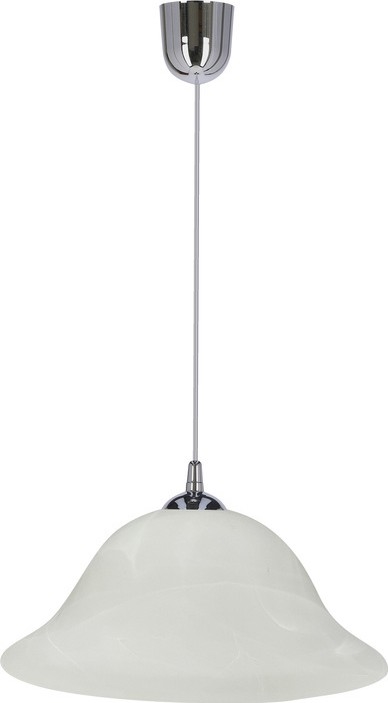 Lühter VERA 1xE27/60W/230V läikiv kroom/valge