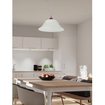 Lühter VERA 1xE27/60W/230V vask/valge