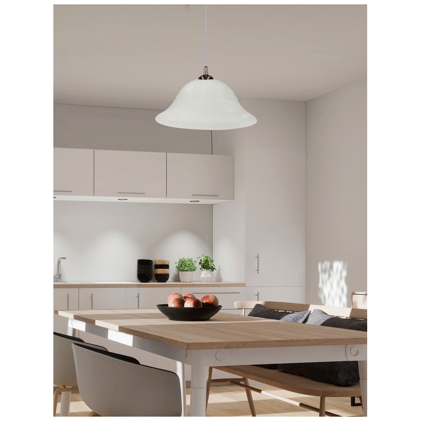 Lühter VERA 1xE27/60W/230V vask/valge