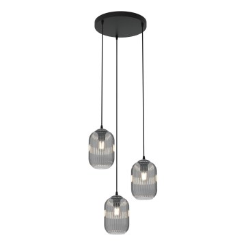 Lühter VERDI 3xE27/15W/230V d. 30 cm must/hall