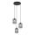 Lühter VERDI 3xE27/15W/230V d. 30 cm must/hall