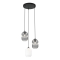 Lühter VERDI 3xE27/15W/230V d. 30 cm must/hall/valge