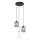 Lühter VERDI 3xE27/15W/230V d. 30 cm must/hall/valge