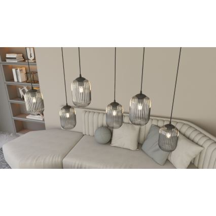 Lühter VERDI 3xE27/15W/230V must/hall