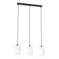 Lühter VERDI 3xE27/15W/230V must/valge