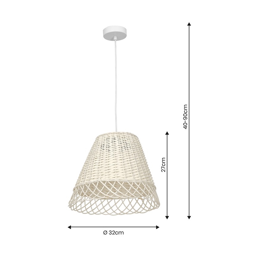 Lühter VIMINI 1xE27/40W/230V punutud