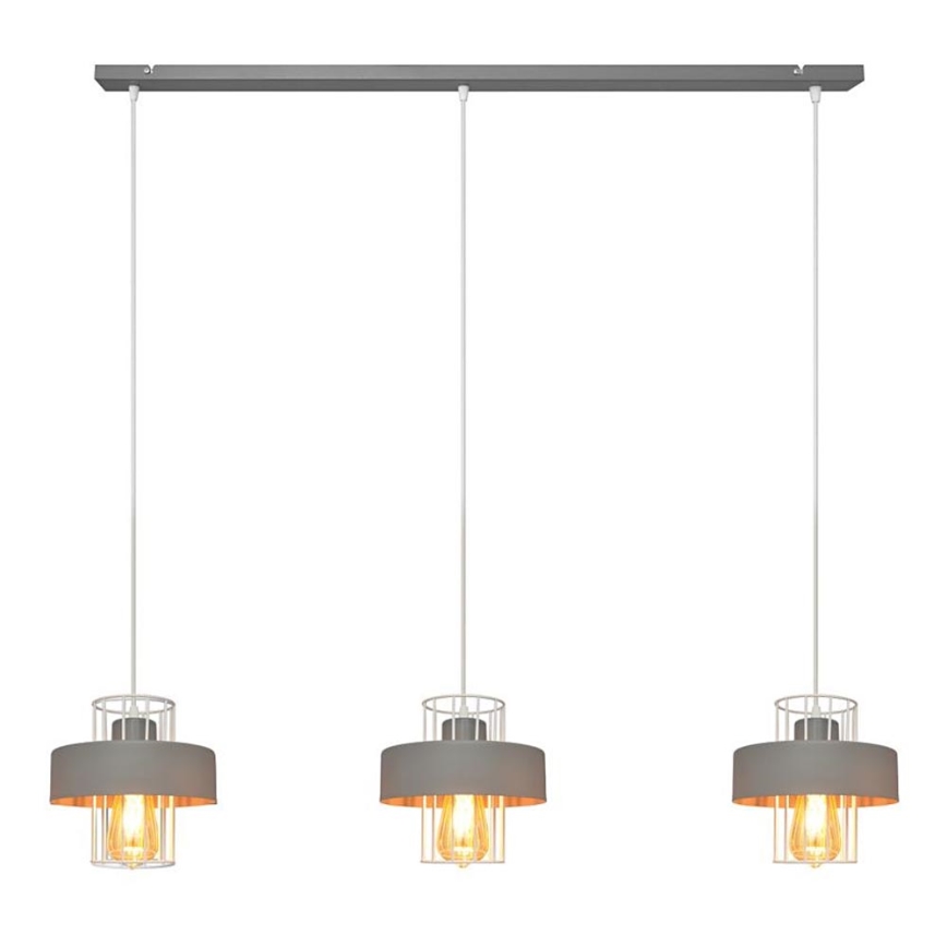 Lühter VOLTA 3xE27/15W/230V hall