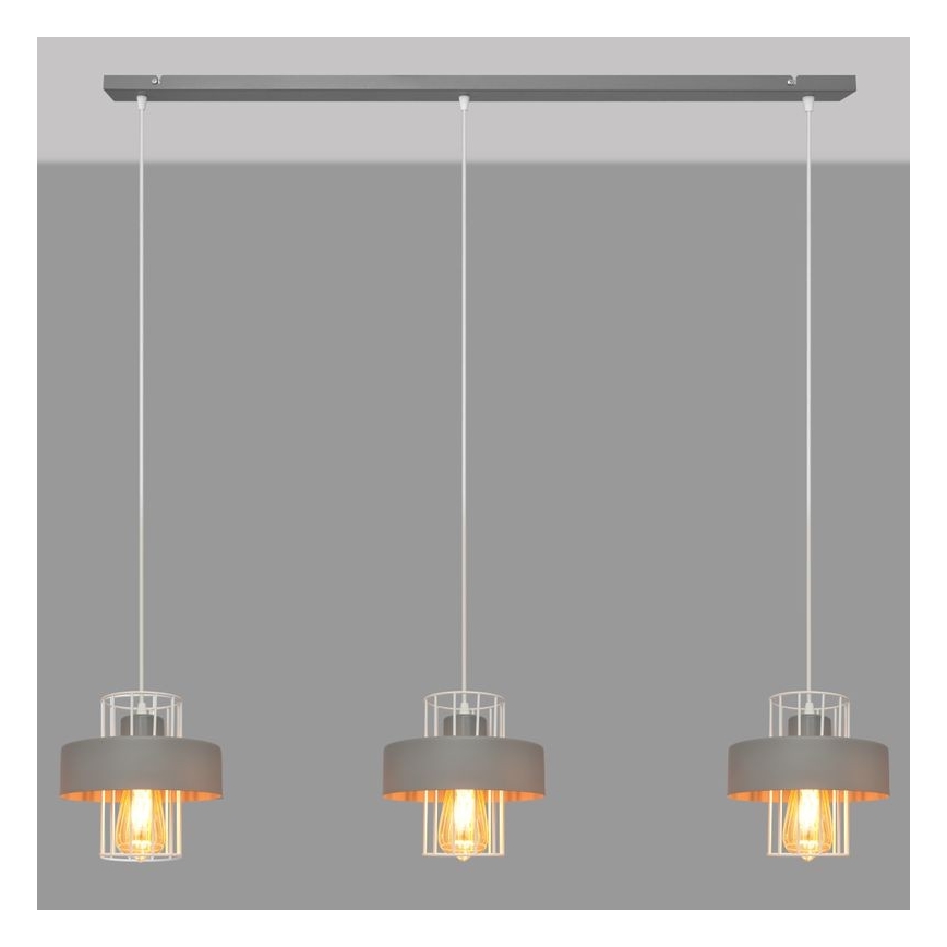 Lühter VOLTA 3xE27/15W/230V hall