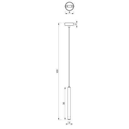 Lühter YORU 1xG9/8W/230V 30 cm messing